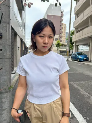 ショート 透明感カラー/ 顔周りカット🎀メイのヘアスタイル