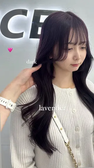 セミロング カラー 🎀愛されgirly ヘア🫧Ayakaのヘアスタイル