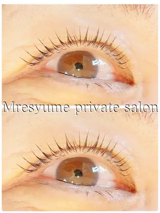 マツエク・マツパ Mresyume MAYUのマツエク・マツパデザイン