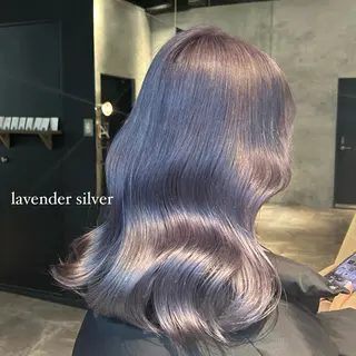 セミロング カラー レイヤー/ボブ/透明 感カラー/nayuのヘアスタイル