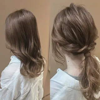 ヘアアレンジ あかり🌷ナチュラル 、透明感カラーのヘアスタイル