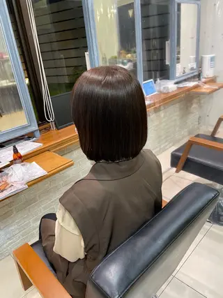 ショート カラー 透明感カラー🎀／ マツエクのヘアスタイル