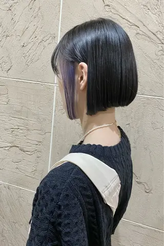 ミディアム カラー 菊地 紗矢のヘアスタイル