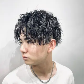 ショート パーマ メンズ 💈メンズパーマ💈 ナカザワ リョウのヘアスタイル