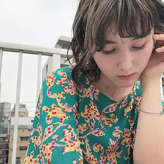 ミディアム カラー パーマ オーダー 府中のヘアスタイル