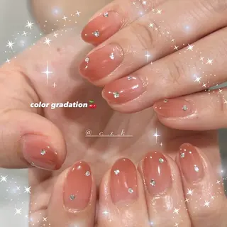 ネイル 🎀チーク/ちゅるん 🫧chisa🎀のネイルデザイン