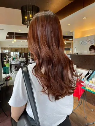 ロング 静岡/草薙パーマ メンズバレイヤージュのヘアスタイル