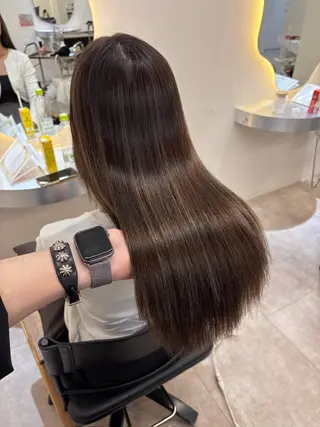 ミディアム ブリーチ縮毛矯正 齊藤翔太のヘアスタイル