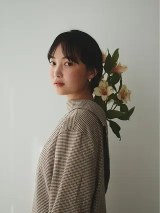 ロング 吉田 宙生のヘアスタイル