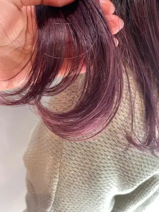 セミロング GO TODAY SHAiRE SALON 原宿Stella店所属・𓍯柔らかhair 𓍯 yukinoのヘアスタイル