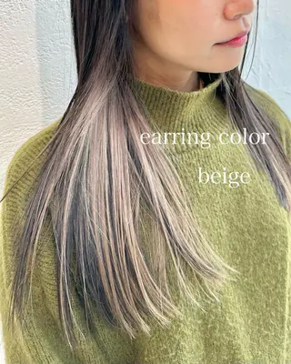セミロング インナーカラー/レイ ヤーカット♡/マキシのヘアスタイル