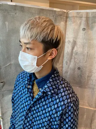 カラー メンズ HOLON池袋所属・ウルフカット ハッシュカット/七海のヘアスタイル