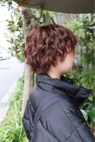 ショート パーマ 似合わせカット /パーマ岡本淳平のヘアスタイル