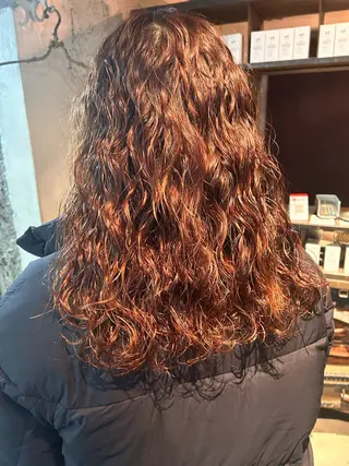 ロング カラー パーマ お任せヘア☘️☘️ 及川渚のヘアスタイル