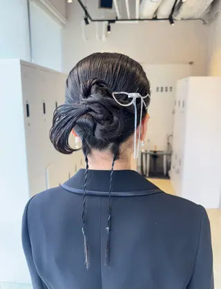 ヘアアレンジ 透明感カラー✨艶髪 制作🌱山根あゆみのヘアスタイル