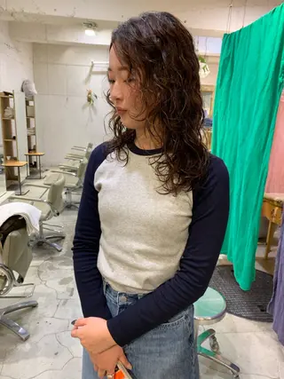 ミディアム パーマ 【takk】 ナカヤママサヨシのヘアスタイル