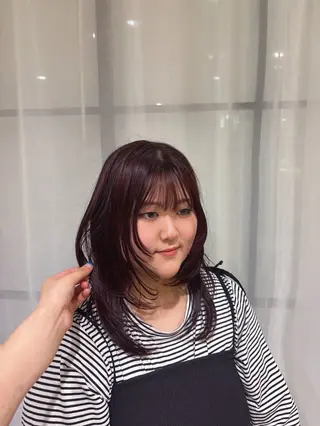 セミロング 【ワンカラー募集】 ミコのヘアスタイル
