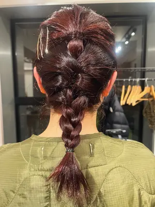 ミディアム カラー 暖色/パーマ 🌼クニトウメイのヘアスタイル