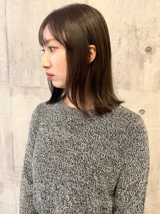 セミロング 🔅透明感カラー切田 はじめ🔆のヘアスタイル