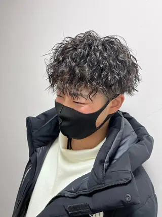 ショート パーマ メンズ Utata literie所属・嵯峨 大地/パーマ/ ハード系/特殊系のヘアスタイル