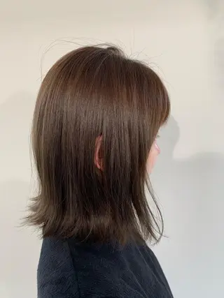 ミディアム カラー パーマ ヘアアレンジ 加藤 綾華のヘアスタイル