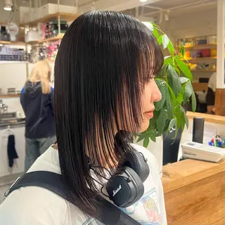 セミロング カラー ヘアアレンジ 𝙎𝙚𝙞𝙧𝙖 ☆カット/パーマのヘアスタイル