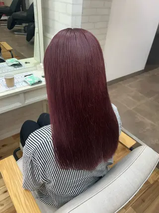 セミロング 透明感カラー/牧内 楓/インナーカラーのヘアスタイル