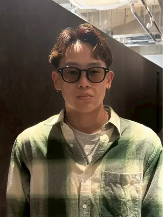 ショート カラー パーマ メンズ 金山駅前/メンズ パーマ/真柄 恒輝のヘアスタイル