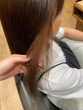 ロング カラー 暖色系カラー まおのヘアスタイル