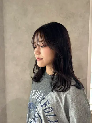 ミディアム ayano🍒パーマ 暖色カラーのヘアスタイル