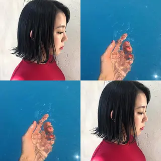 ミディアム カラー せこぐち まいのヘアスタイル