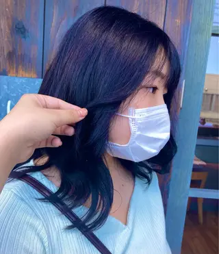 ロング カラー 小島 千夏のヘアスタイル