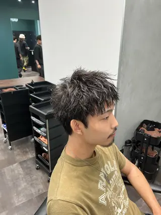 ショート パーマ メンズ メンズ特化🔥　齋藤 航のヘアスタイル