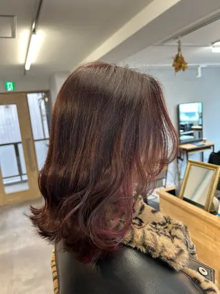 セミロング カラー 暖色･似合わせカラー (廣石沙英🎀)のヘアスタイル