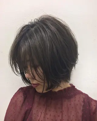 ショート カラー 韓・中華美女ヘア 🇰🇷×🇨🇳のヘアスタイル