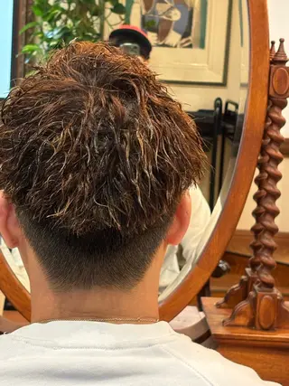 ショート カラー パーマ メンズ おしゃれ泥棒 石原メンズ特化美容師のヘアスタイル