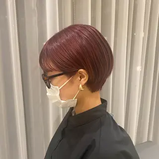 ショート カラー みやび🫧髪質改善 🫧透明感カラー🫧のヘアスタイル