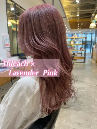 セミロング カラー Kana 🍋 ハイトーン【高円寺】のヘアスタイル