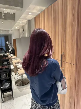 ミディアム 透明感モテ艶髪カラー Gallicaイリサのヘアスタイル