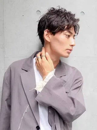 カラー メンズ 天野 琉那のヘアスタイル