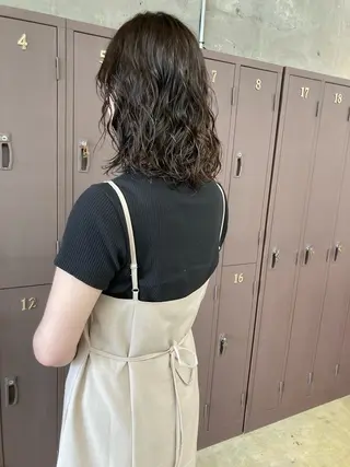 ミディアム カラー パーマ 小木曽智美 /ボブ/ショートのヘアスタイル