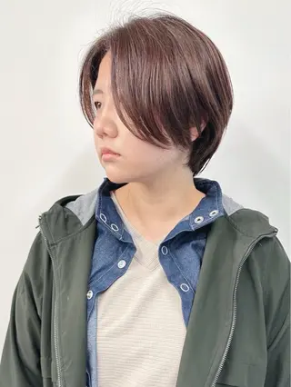 ショート 小顔ボブ/お悩み解決 /ボブパーマ/とういのヘアスタイル