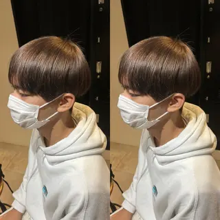 カラー メンズ センターパート /植田のヘアスタイル