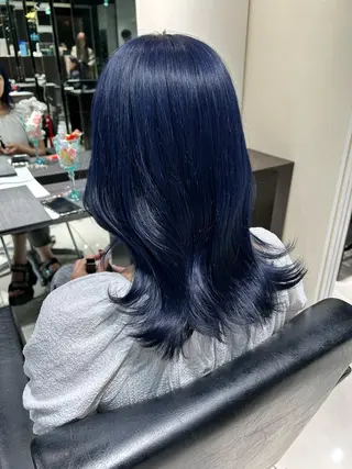 ミディアム カラー 髪質改善/透明感カラ ー/レイヤー/あやはのヘアスタイル