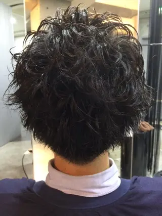 ショート カラー パーマ メンズ Hair&Eyelash SUNNY GRACE✂︎Cherie所属・SUNNY GRACEのヘアスタイル