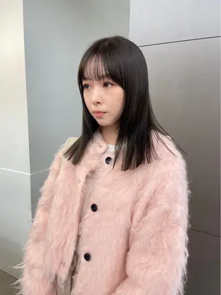 ミディアム レイヤーカット/暖色 カラー/mao🎀のヘアスタイル