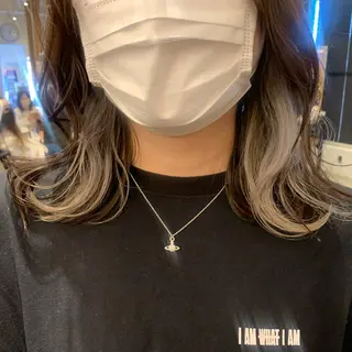 ミディアム ハイトーン職人💗 松本輝美のヘアスタイル