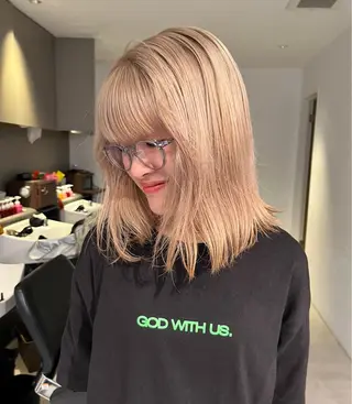 ミディアム カラー Halo所属・カットモデル募集中 IKUMI🎀のヘアスタイル