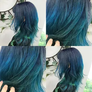 ミディアム カラー ハイトーン💫 エクステ💫maiのヘアスタイル