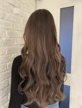 ロング カラー 🌈カラーとエクステ 🌟エクステのヘアスタイル